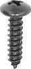 PHIL PAN HD SCREW, #10 X 3/4, BL